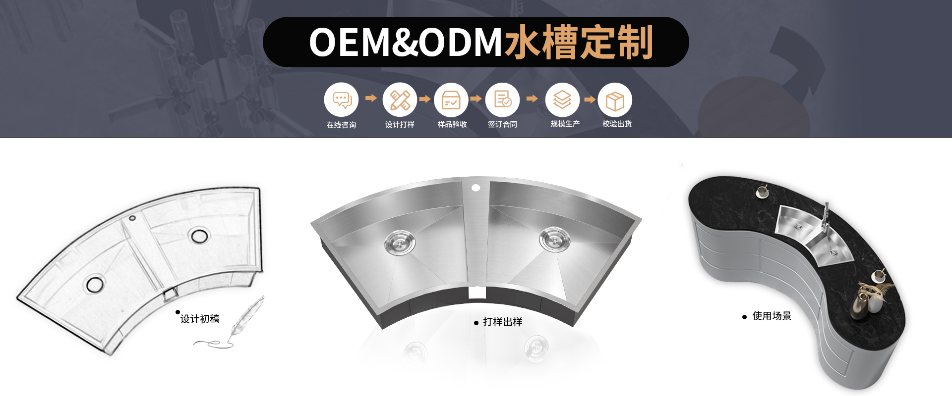 三和不锈钢-26年不锈钢水槽环保厨卫产品OEM定制厂家